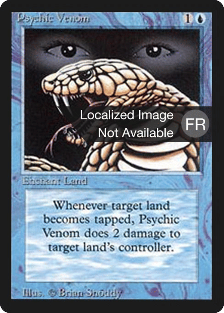 Psychic Venom — Foreign Black Border — Magic: The Gathering