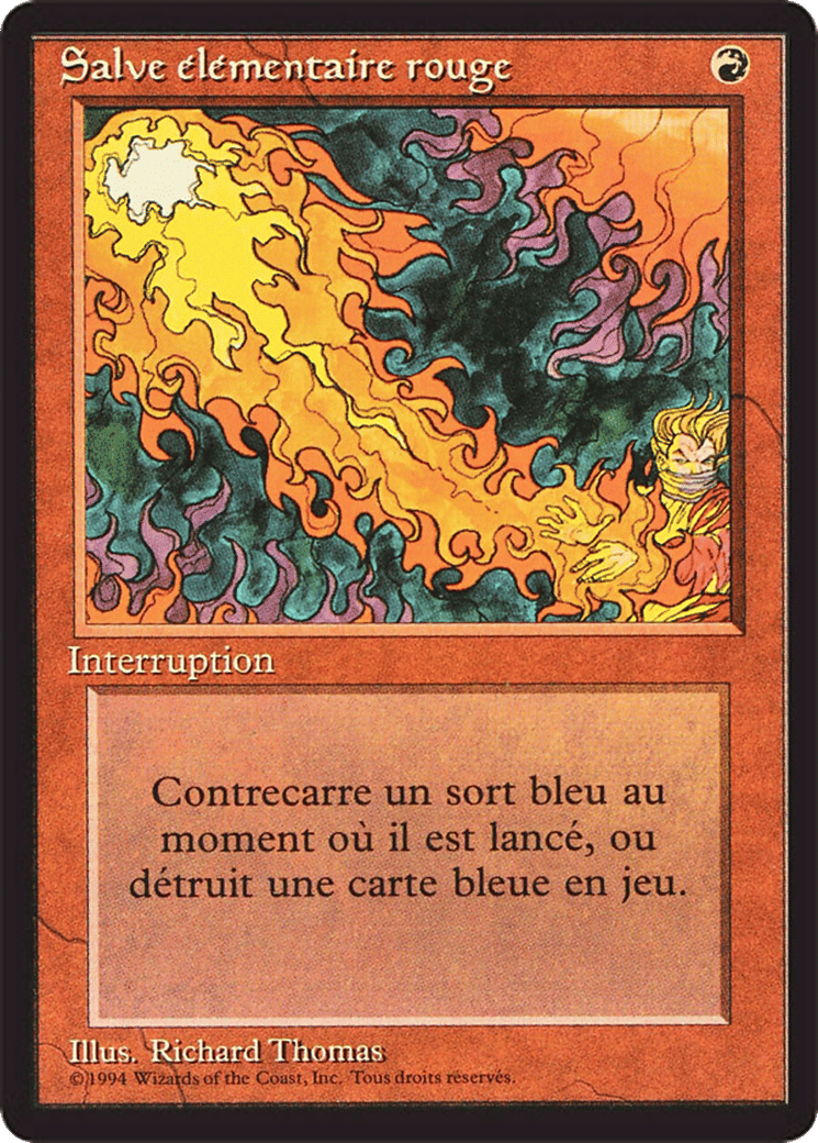 Salve élémentaire rouge from Foreign Black Border - Magic: The Gathering
