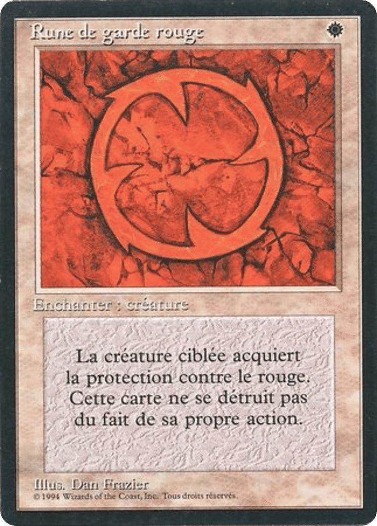 Rune de garde rouge — Foreign Black Border — Magic: The Gathering