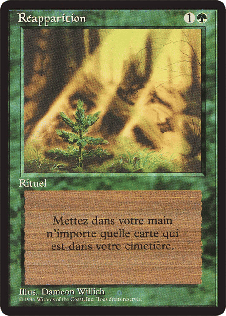 Regrowth — Foreign Black Border — Magic: The Gathering