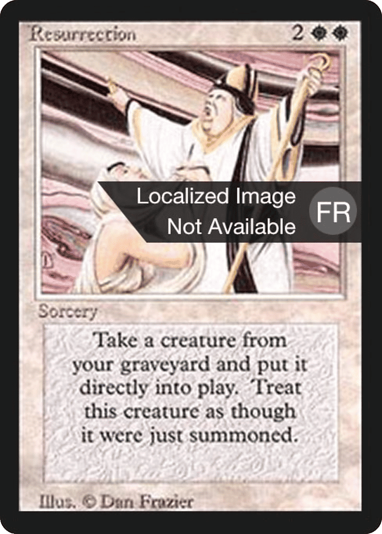 Résurrection — Foreign Black Border — Magic: The Gathering
