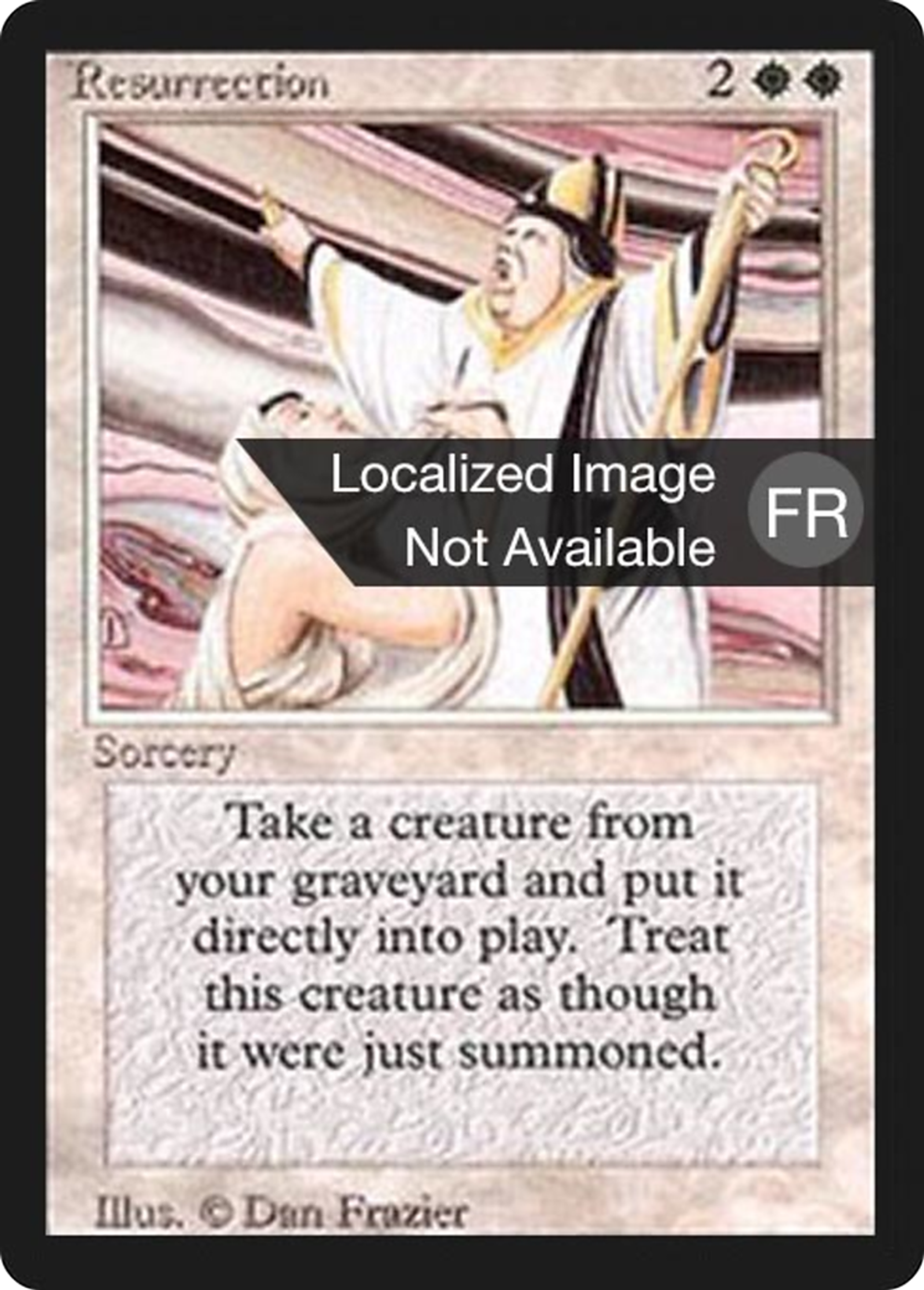 Resurrection — Foreign Black Border — Magic: The Gathering