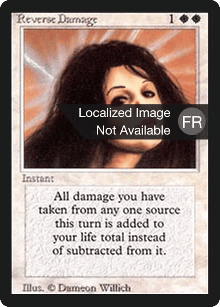 Reverse Damage — Foreign Black Border — Magic: The Gathering