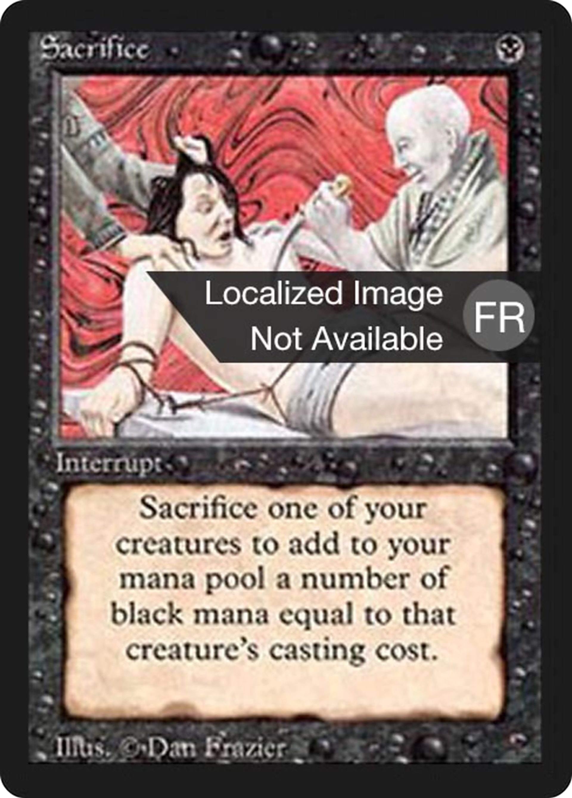 Sacrifice — Foreign Black Border — Magic: The Gathering