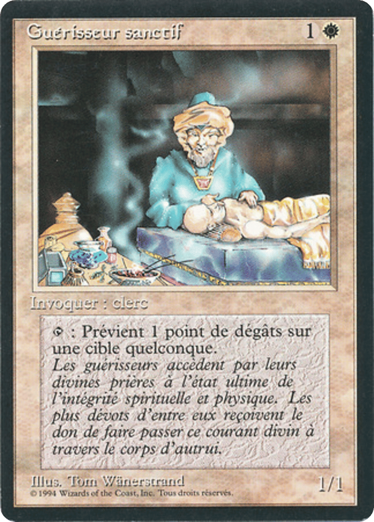 Samite Healer — Foreign Black Border — Magic: The Gathering