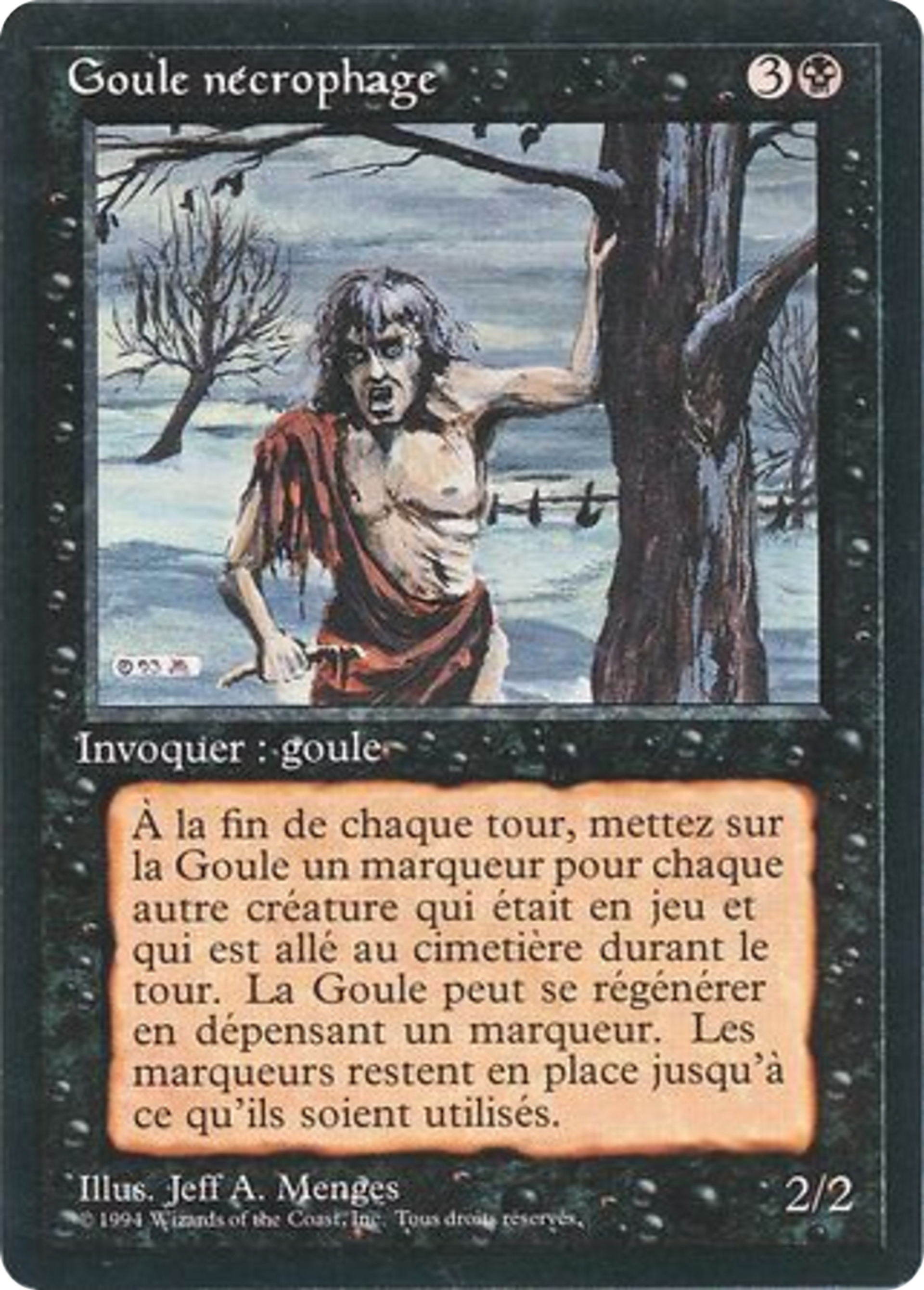 Goule nécrophage — Foreign Black Border — Magic: The Gathering