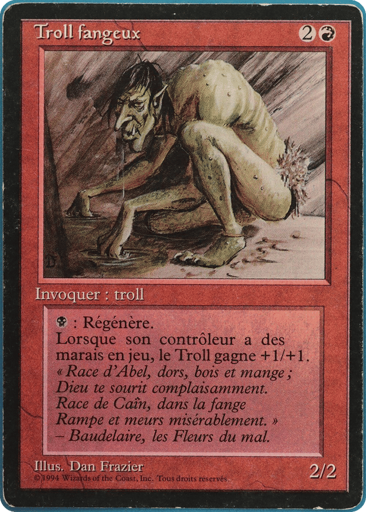 Sedge Troll — Foreign Black Border — Magic: The Gathering