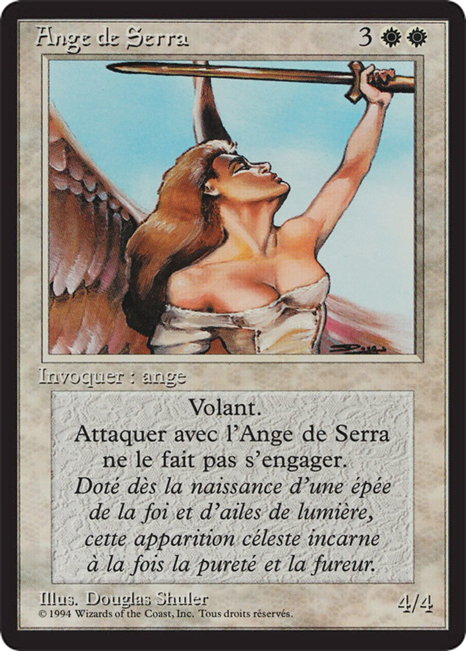 Ange de Serra — Foreign Black Border — Magic: The Gathering