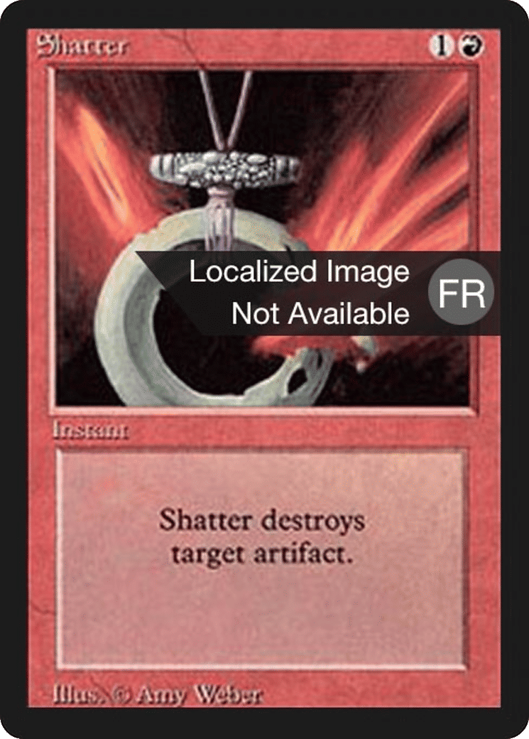 Shatter — Foreign Black Border — Magic: The Gathering