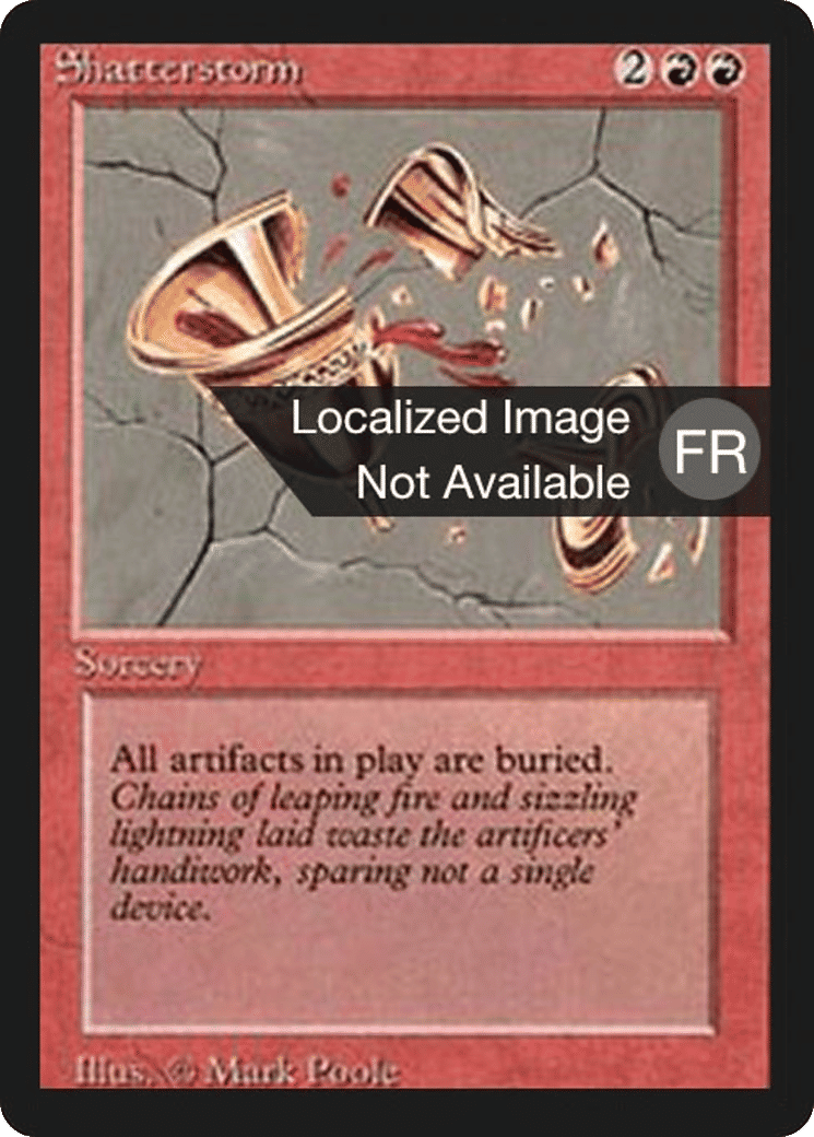 Shatterstorm — Foreign Black Border — Magic: The Gathering