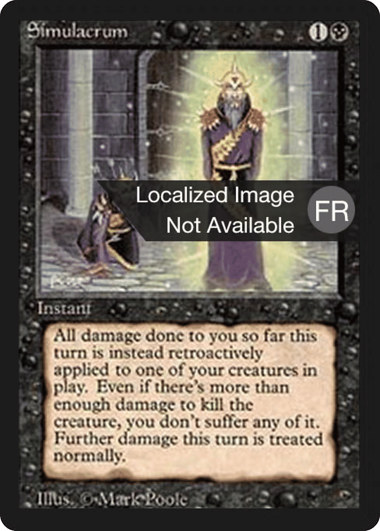 Simulacrum — Foreign Black Border — Magic: The Gathering