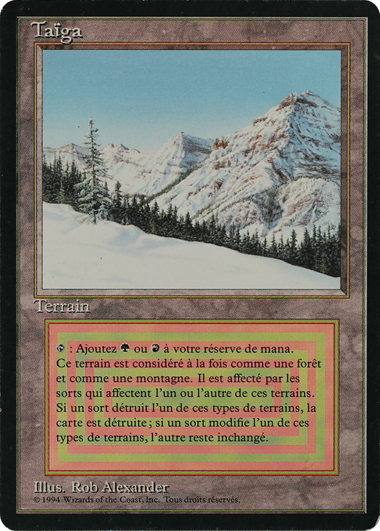 Taiga — Foreign Black Border — Magic: The Gathering