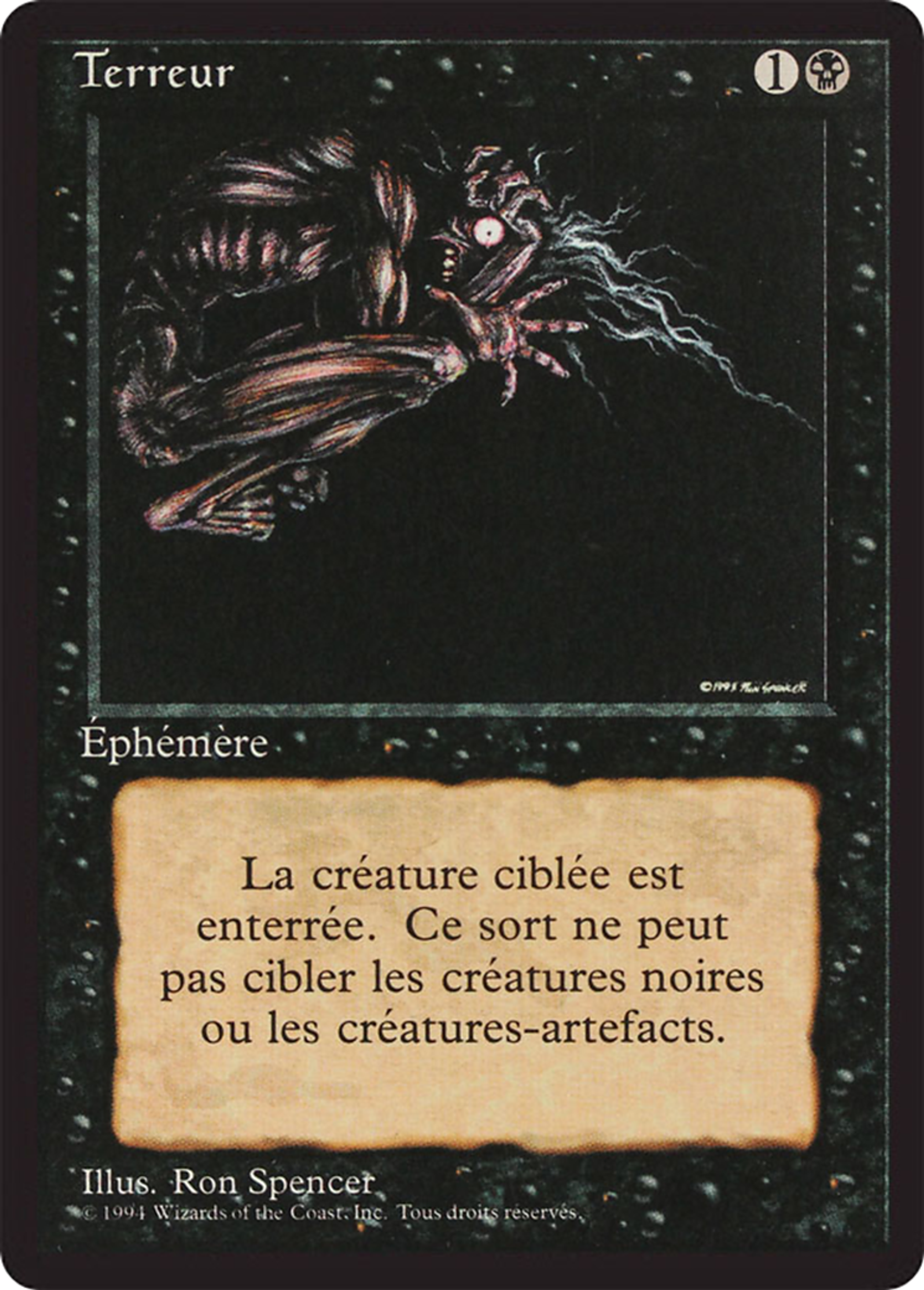 Terreur — Foreign Black Border — Magic: The Gathering