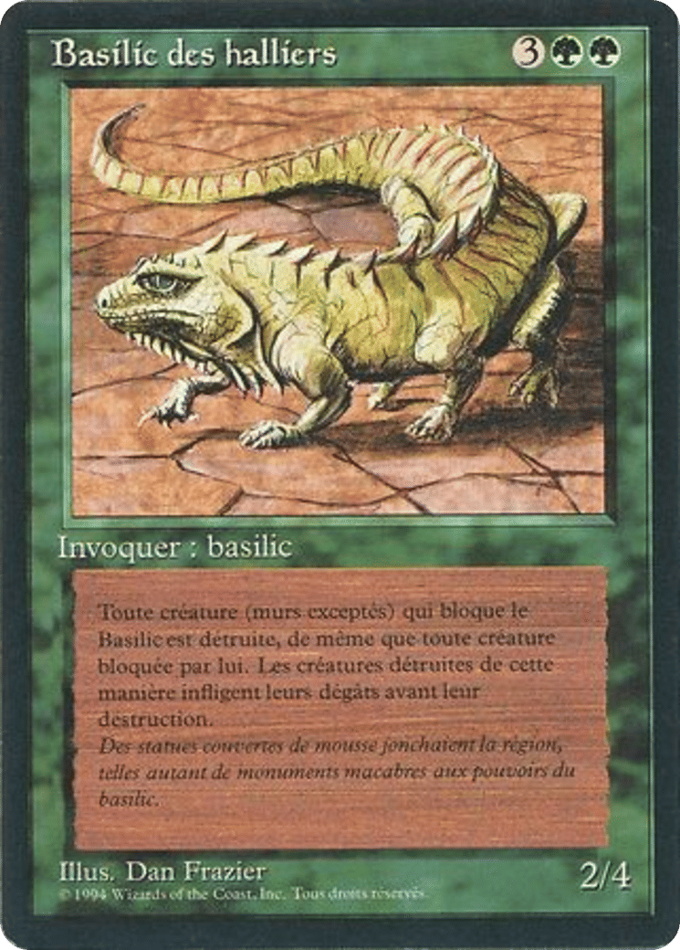 Thicket Basilisk — Foreign Black Border — Magic: The Gathering