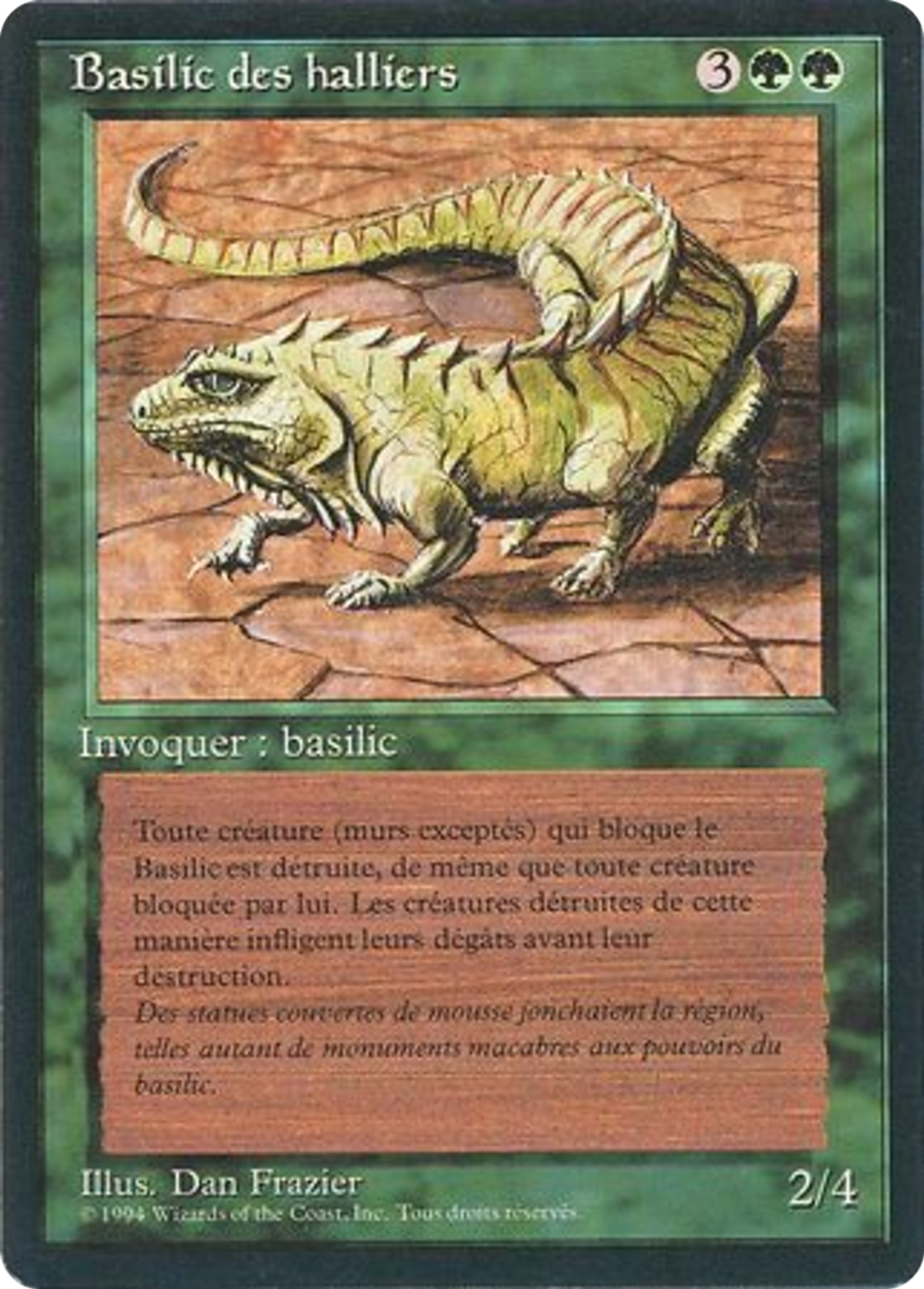Basilic des halliers — Foreign Black Border — Magic: The Gathering