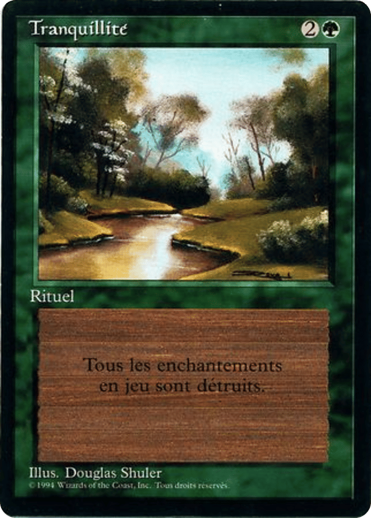 Tranquility — Foreign Black Border — Magic: The Gathering