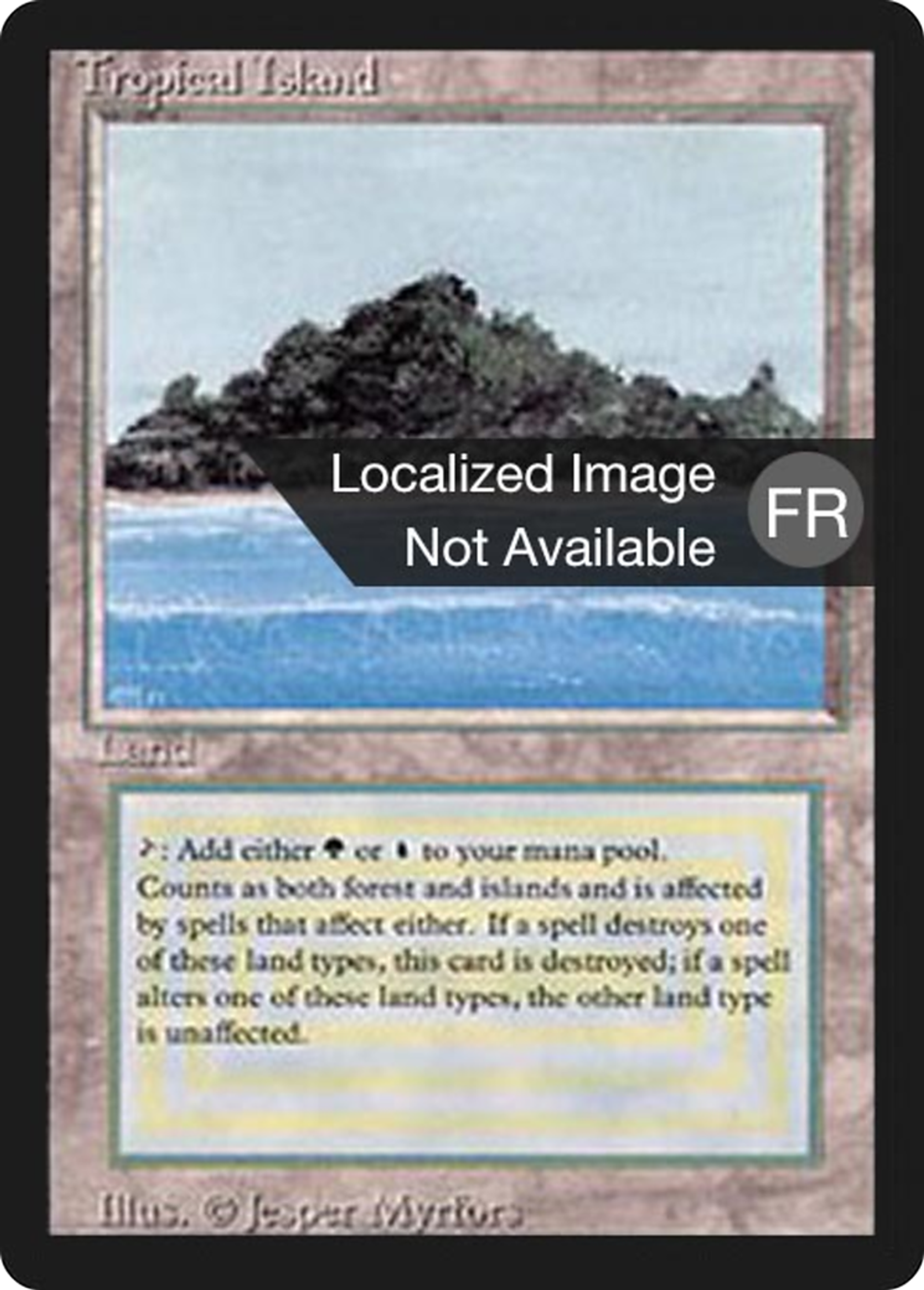 Tropical Island — Foreign Black Border — Magic: The Gathering