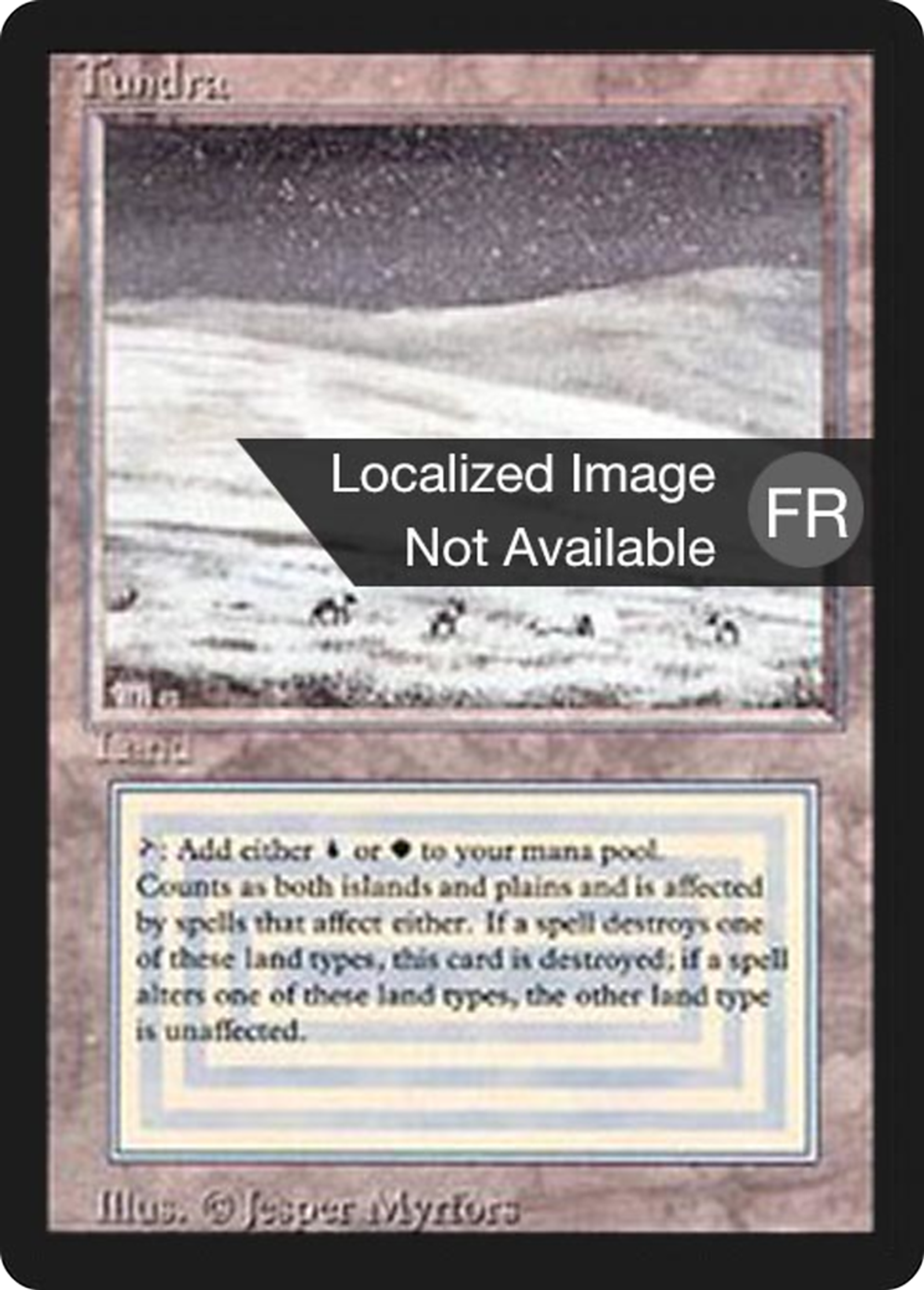 Toundra — Foreign Black Border — Magic: The Gathering