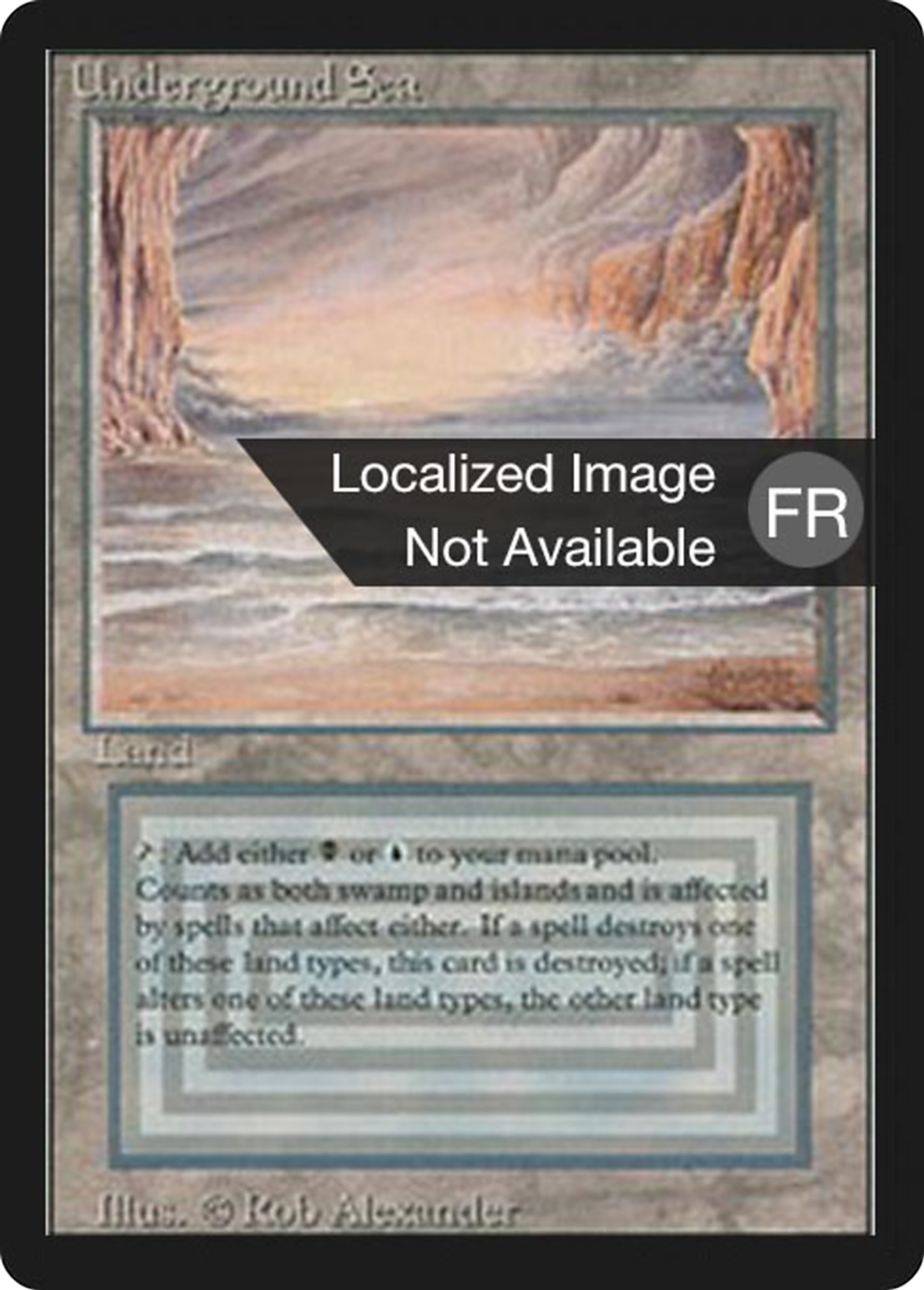 Underground Sea — Foreign Black Border — Magic: The Gathering