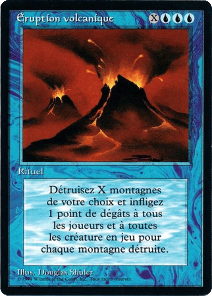 Eruption volcanique — Foreign Black Border — Magic: The Gathering