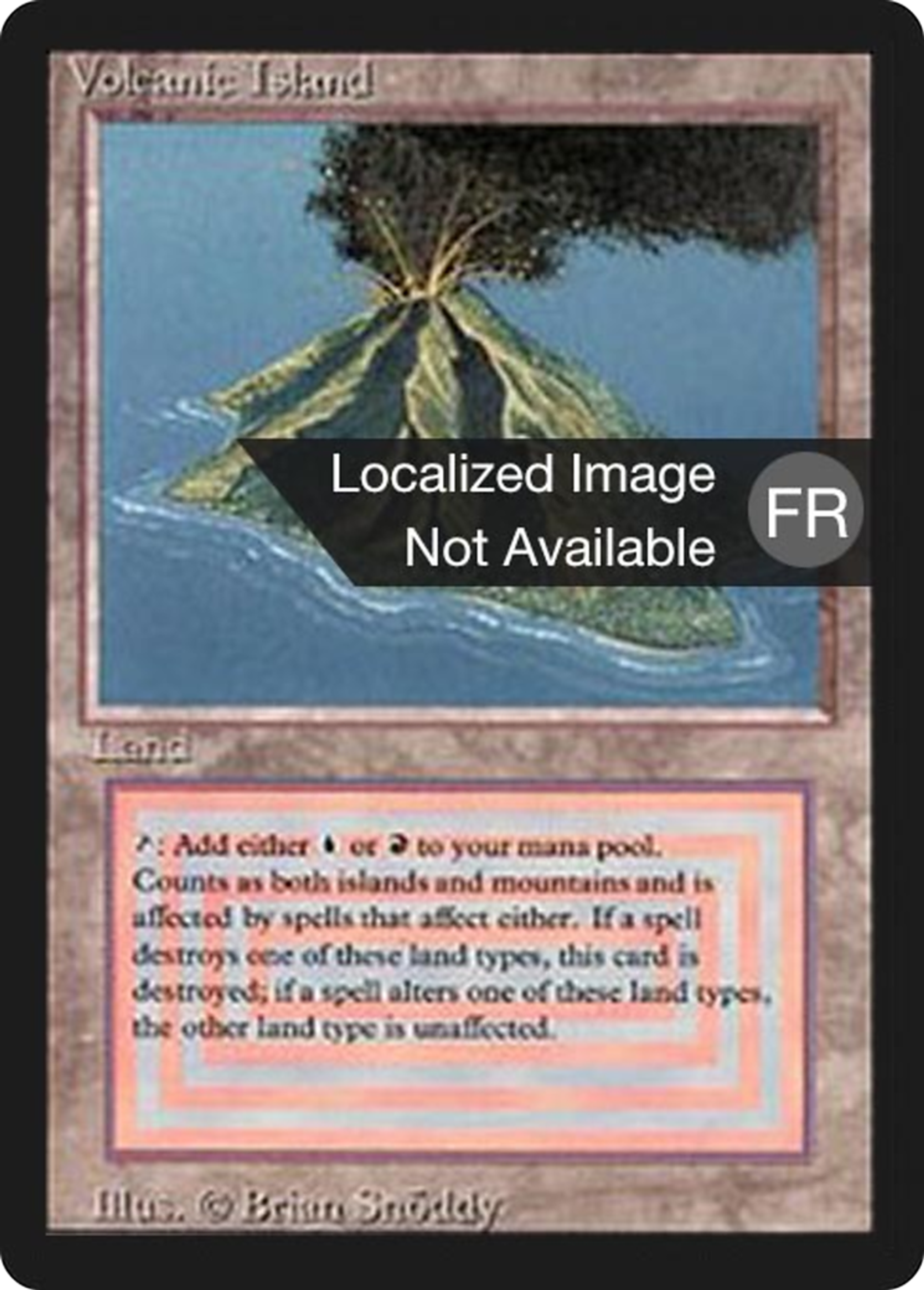 Ile volcanique — Foreign Black Border — Magic: The Gathering
