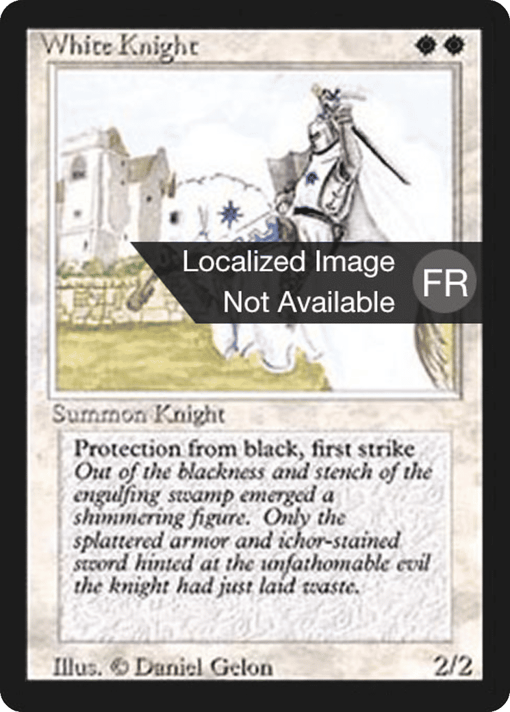 White Knight — Foreign Black Border — Magic: The Gathering