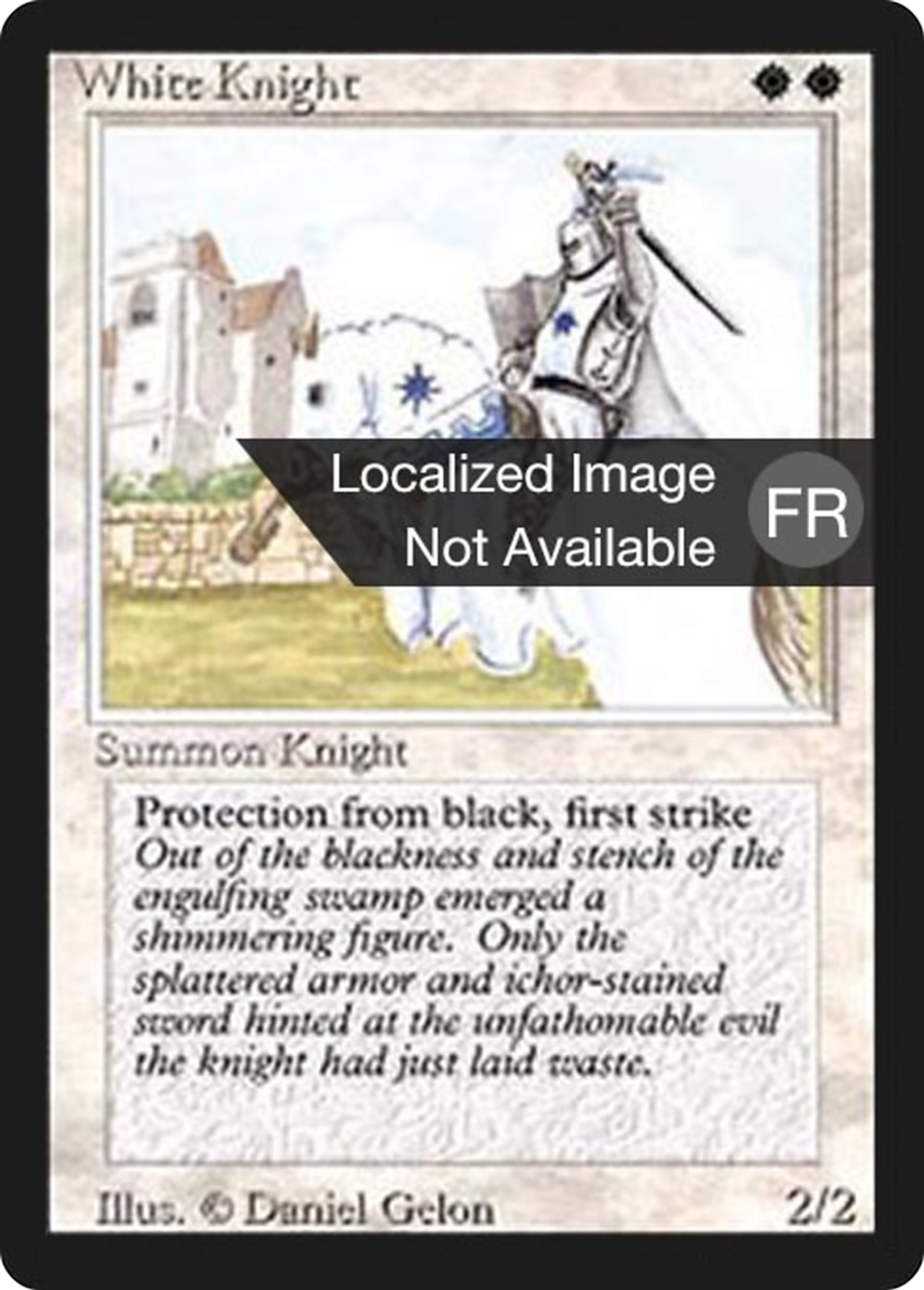 White Knight — Foreign Black Border — Magic: The Gathering