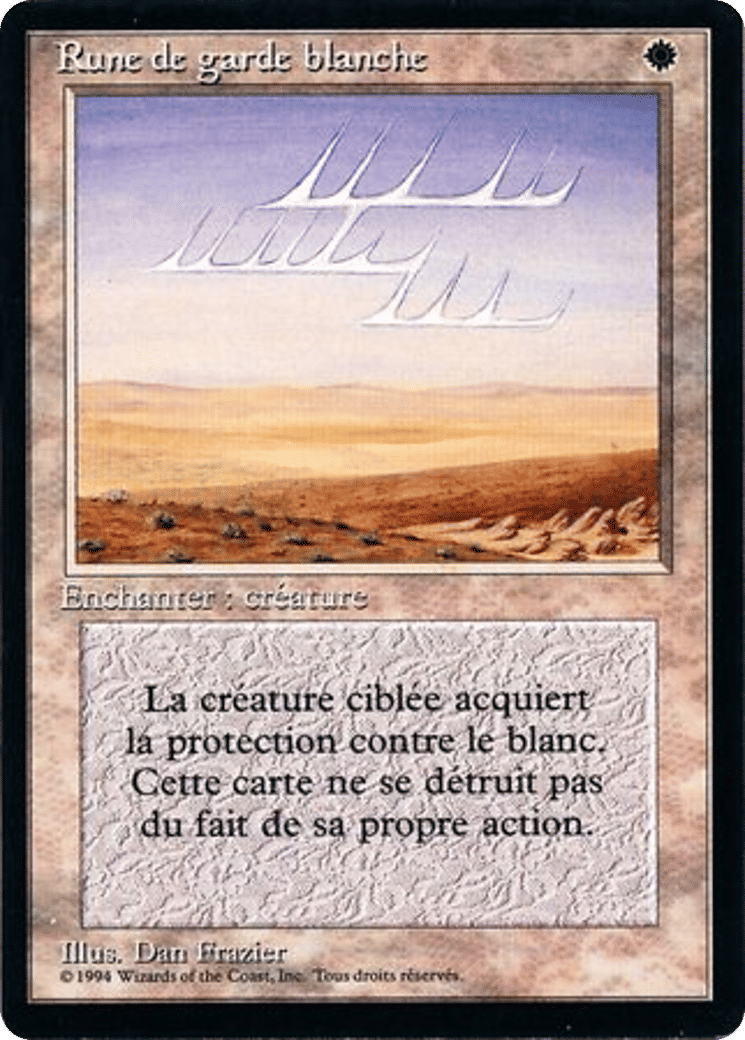 Rune de garde blanche — Foreign Black Border — Magic: The Gathering
