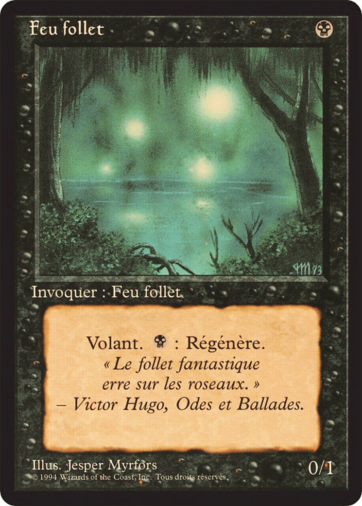 Will-o'-the-Wisp — Foreign Black Border — Magic: The Gathering