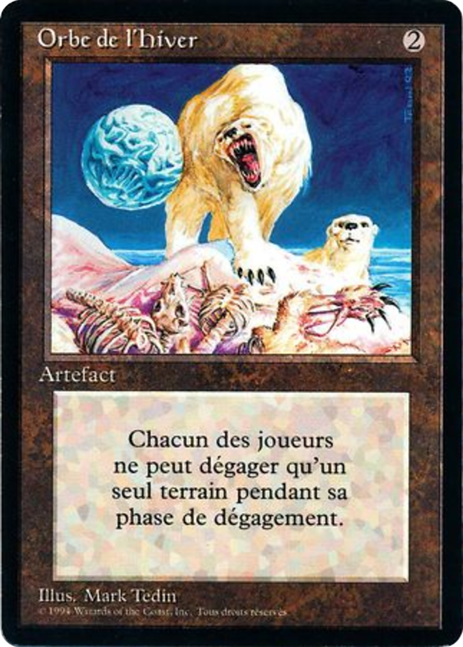 Winter Orb — Foreign Black Border — Magic: The Gathering