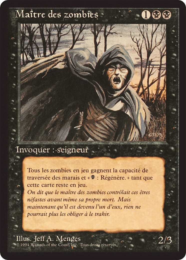 Zombie Master — Foreign Black Border — Magic: The Gathering