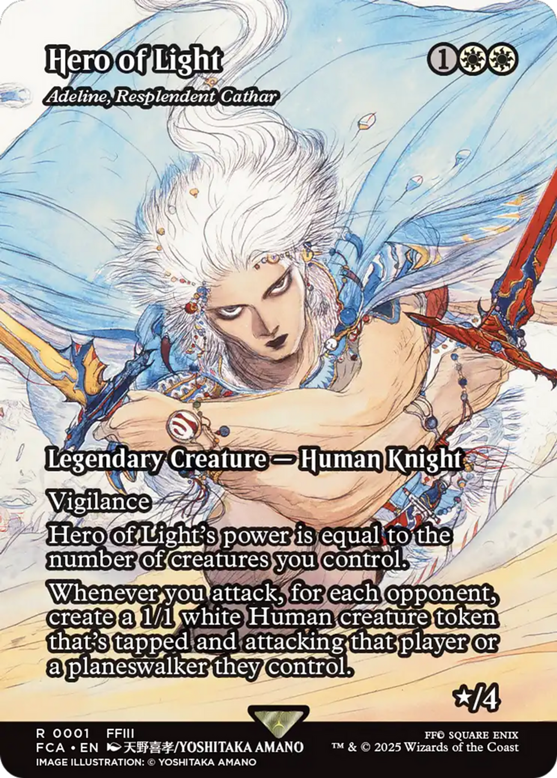 Adeline, cathare resplendissante — Final Fantasy: Through the Ages — Magic: The Gathering