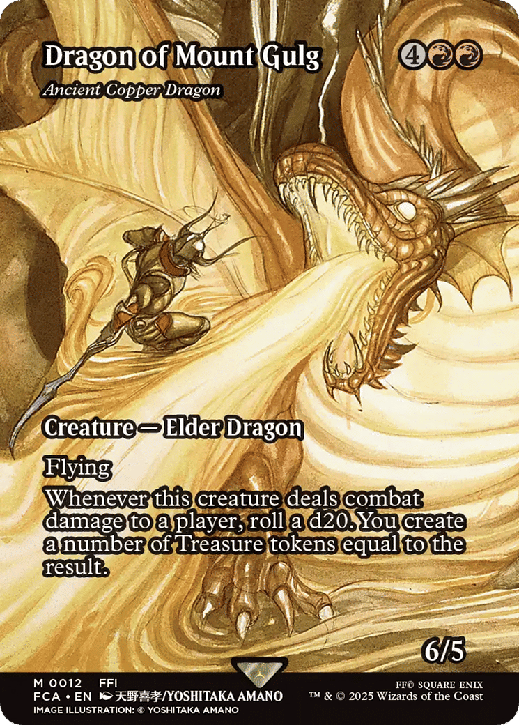 Ancient Copper Dragon — Final Fantasy: Through the Ages — Magic: The Gathering