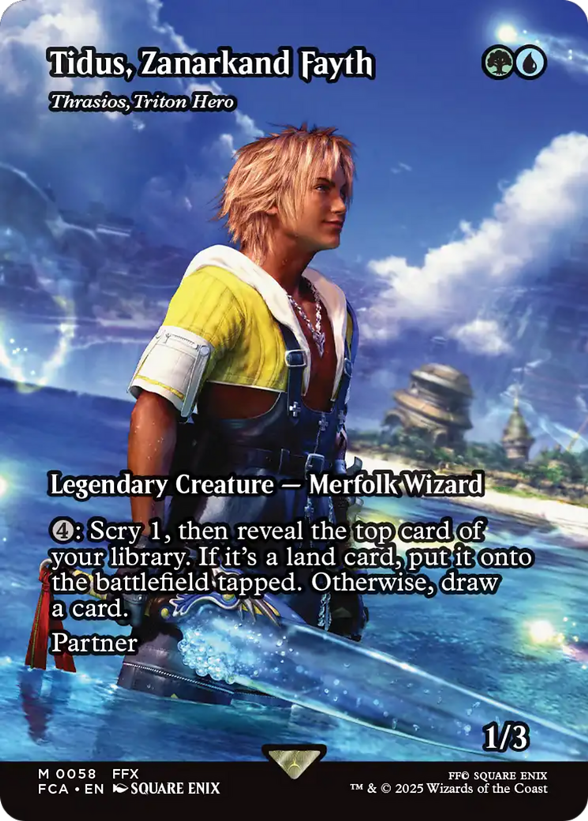 Thrasios, héros triton — Final Fantasy: Through the Ages — Magic: The Gathering