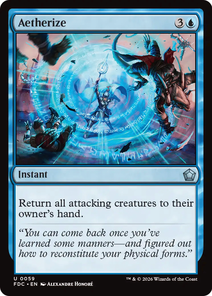 Aetherize — Foundations Commander — Magic: The Gathering