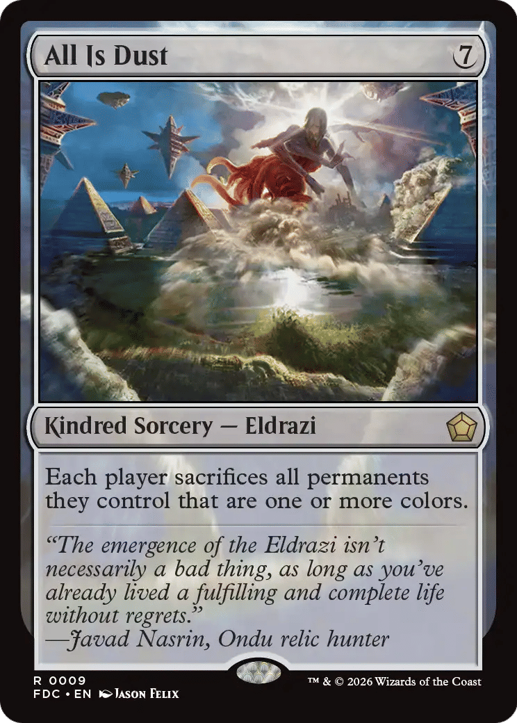 All Is Dust — Foundations Commander — Magic: The Gathering