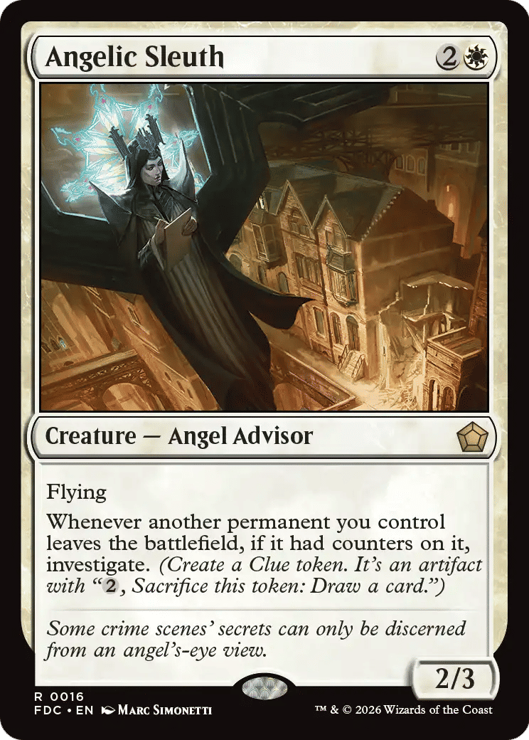 Angelic Sleuth — Foundations Commander — Magic: The Gathering