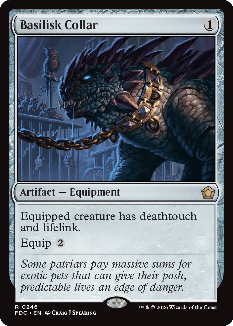 Basilisk Collar — Foundations Commander — Magic: The Gathering