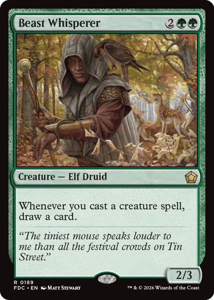 Beast Whisperer — Foundations Commander — Magic: The Gathering
