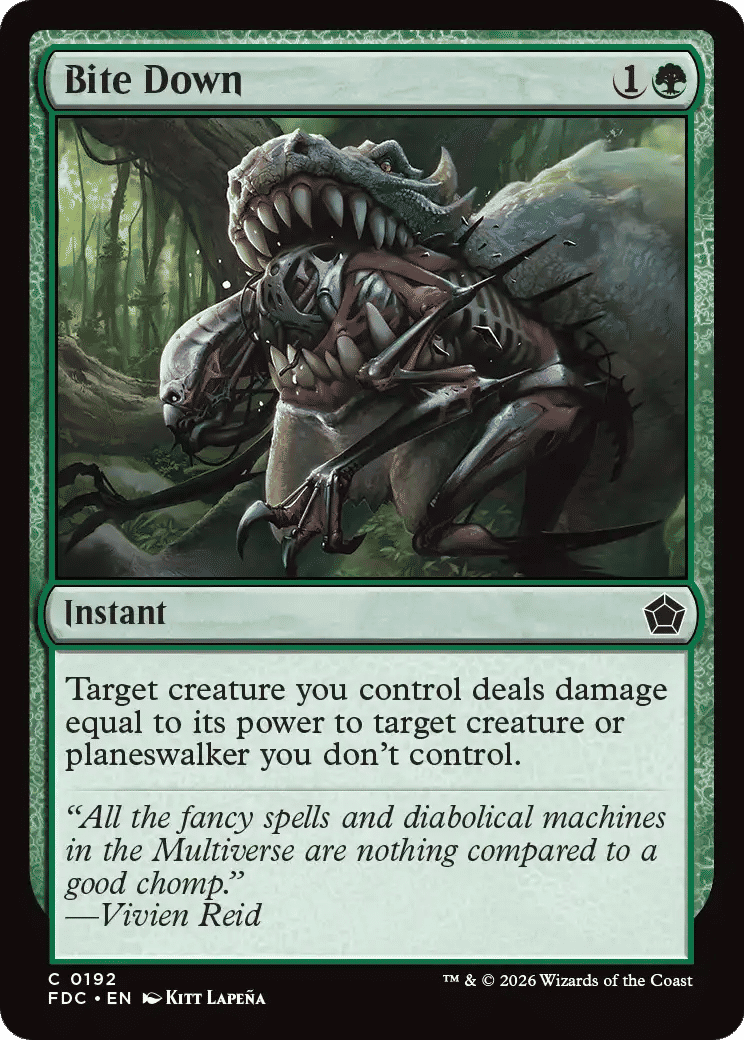 Bite Down — Foundations Commander — Magic: The Gathering
