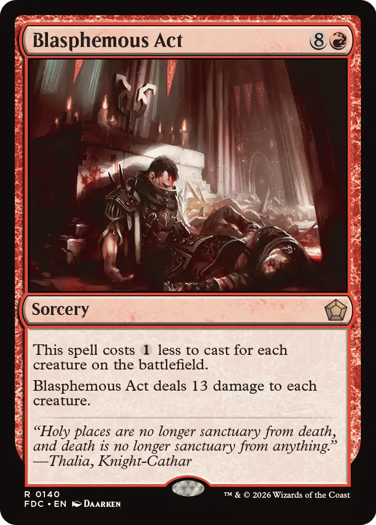 Blasphemous Act — Foundations Commander — Magic: The Gathering