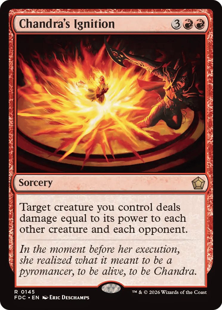 Chandra's Ignition — Foundations Commander — Magic: The Gathering