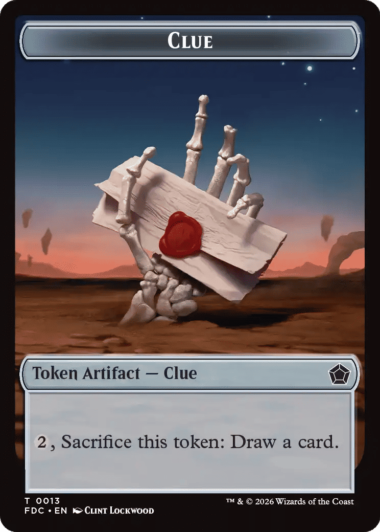 Clue — Foundations Commander — Magic: The Gathering