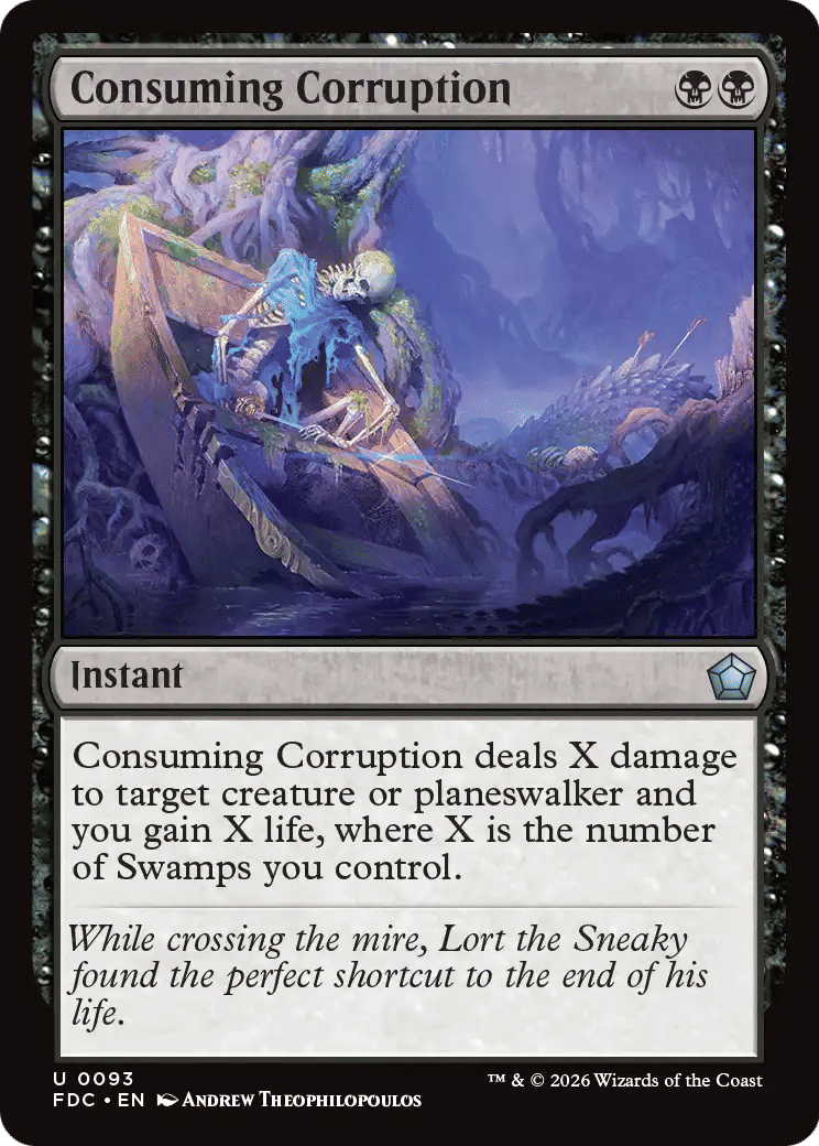 Consuming Corruption — Foundations Commander — Magic: The Gathering