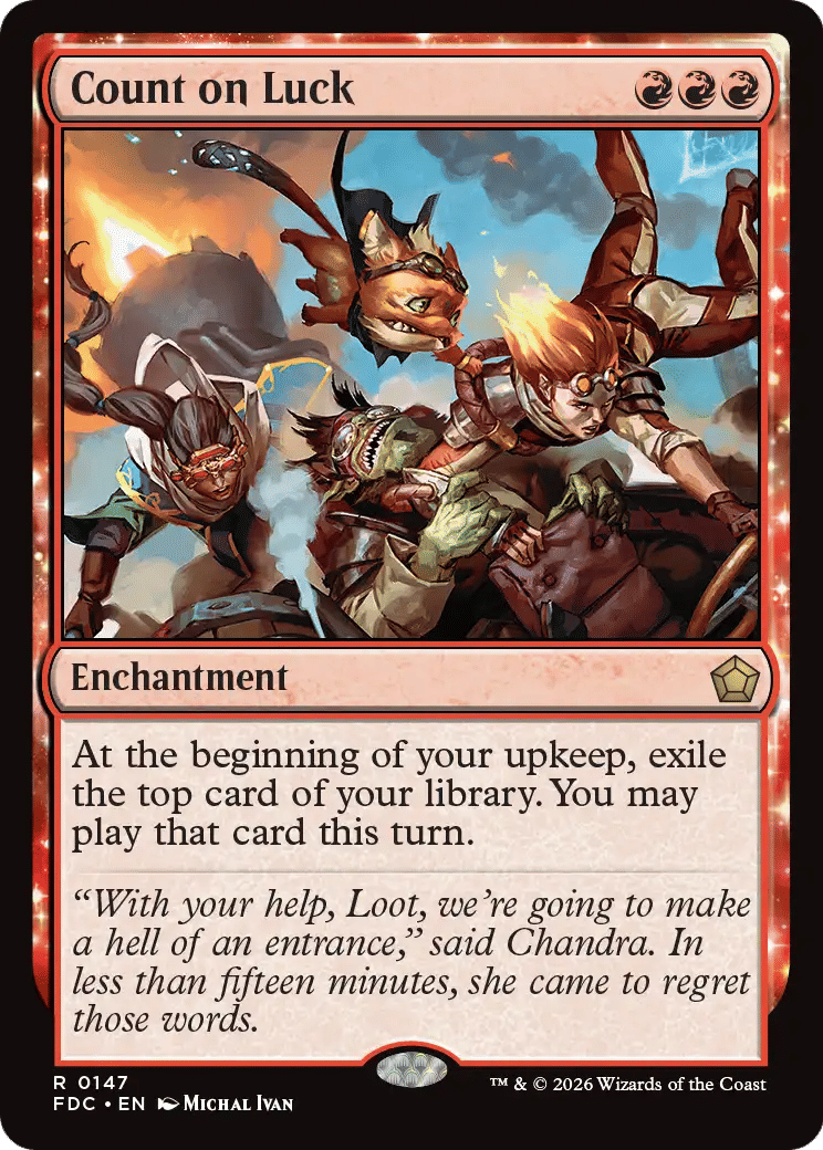 Count on Luck — Foundations Commander — Magic: The Gathering