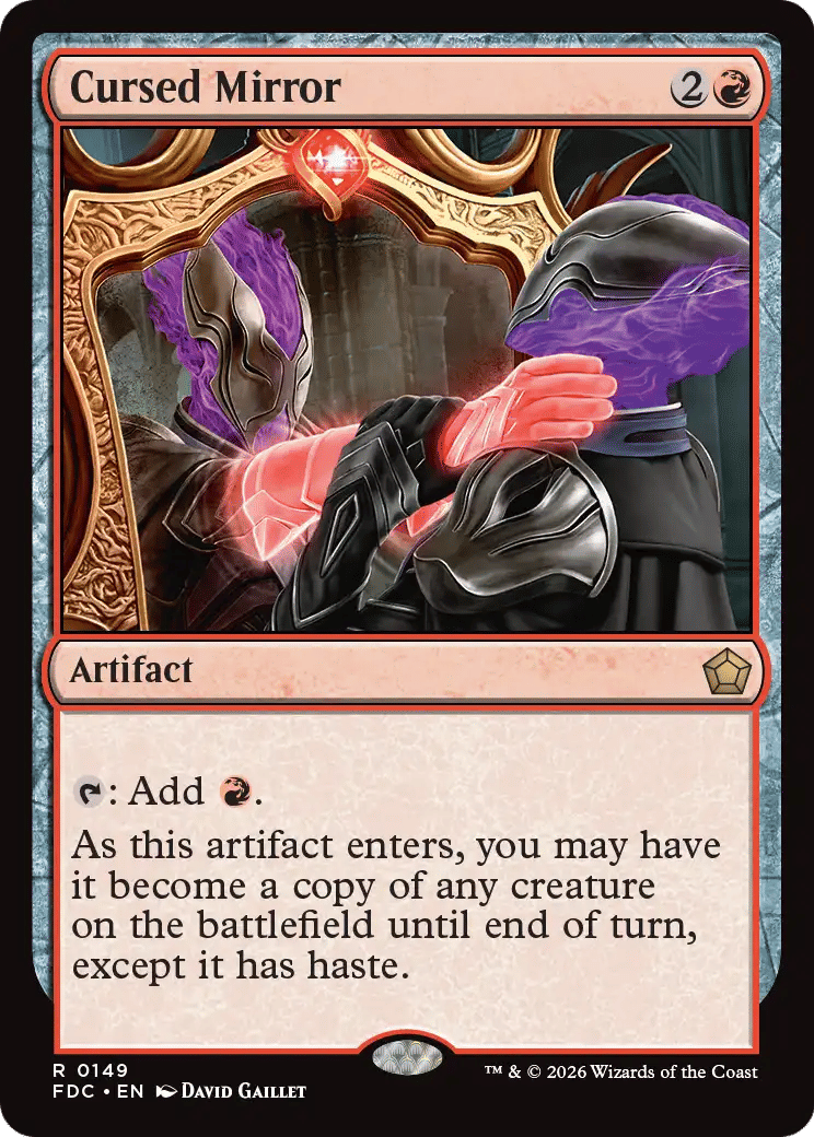 Cursed Mirror — Foundations Commander — Magic: The Gathering