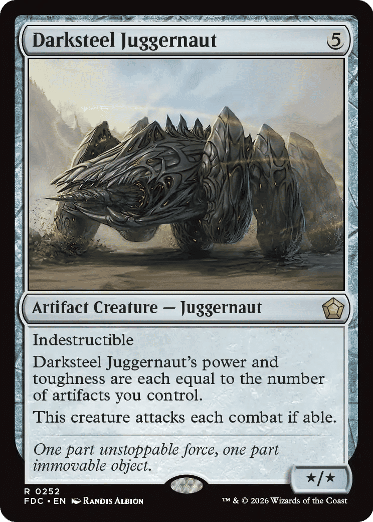 Darksteel Juggernaut — Foundations Commander — Magic: The Gathering