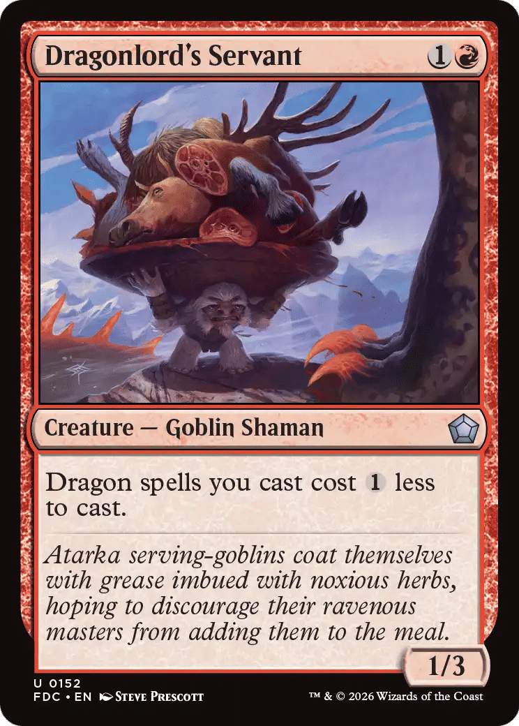 Servant du seigneur-dragon — Foundations Commander — Magic: The Gathering