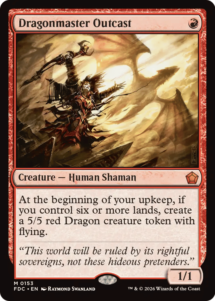Dragonmaster Outcast — Foundations Commander — Magic: The Gathering