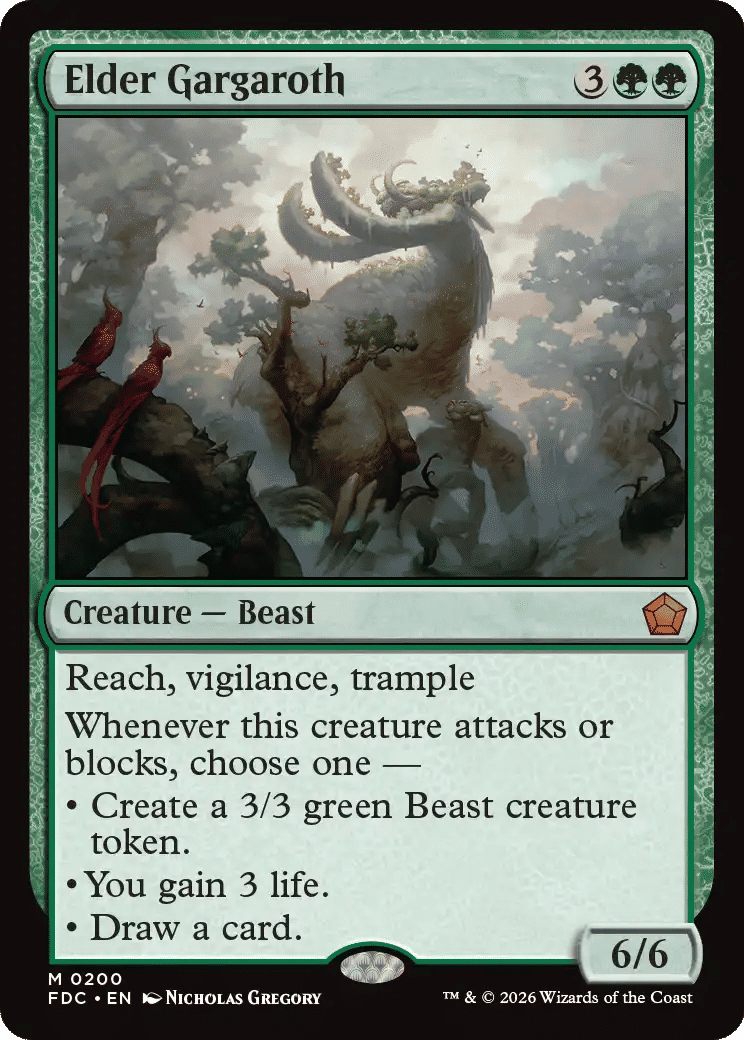 Ancêtre gargaroth — Foundations Commander — Magic: The Gathering